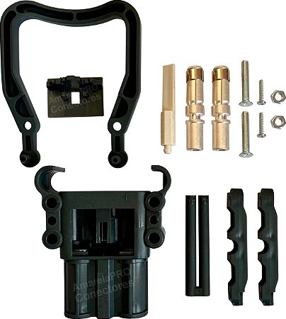 Conector Bateria 160a Fêmea Tipo Rema AmarelaPRO [Ref 00306]