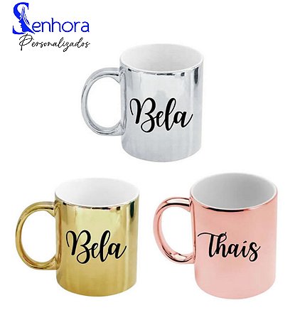 Caneca Cromada Personalizada
