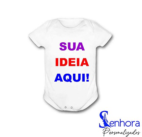 Body Infantil  100% Poliéster Personalizado