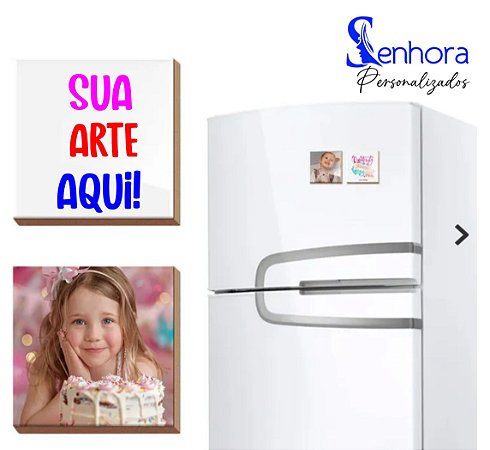 Azulejo Personalizado com Imã 4,5 x 4,5cm QUANTIDADE MINIMA 5 UNIDADES