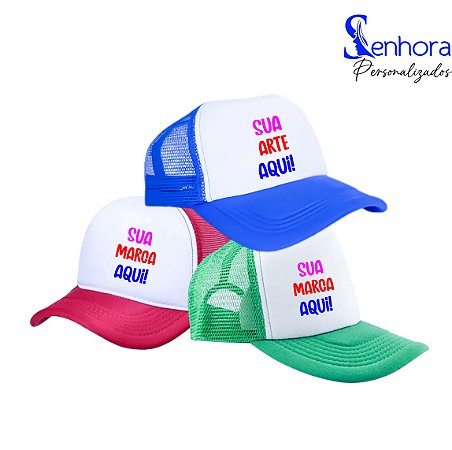 Boné de Tela com Personalização na Frente Mínimo 5 unidades