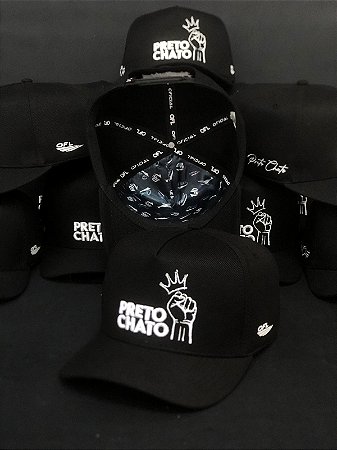 Boné Preto Chato Infantil