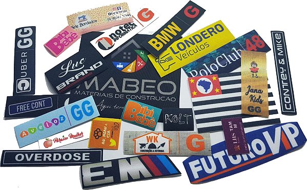 Etiqueta De Tecido Personalizada Termocolante 3x1 cm 1.334 Unds