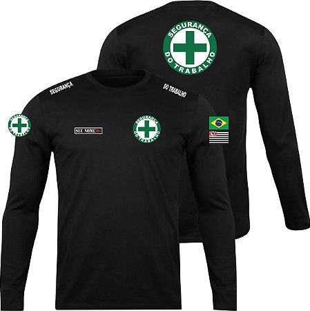 CAMISETA MANGA LONGA SEGURANÇA DO TRABALHO CIPA