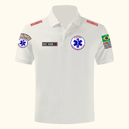 CAMISA POLO SAÚDE SOCORRISTA