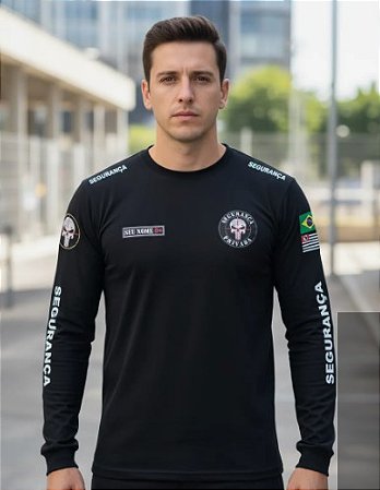 CAMISETA MANGA LONGA SEGURANÇA PRIVADA