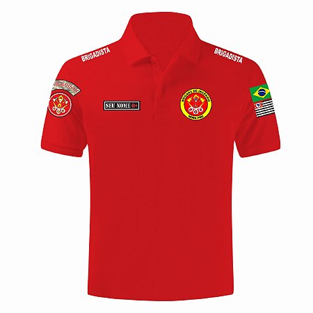CAMISA POLO BRIGADA DE INCÊNDIO BRIGADISTA