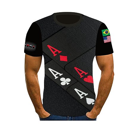 CAMISETA BARALHO AS NIPE POQUER