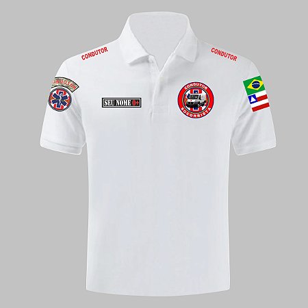 CAMISA POLO SOCORRISTA CONDUTOR MOTORISTA