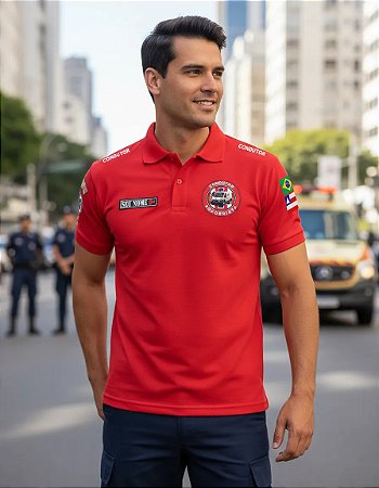 CAMISA POLO SOCORRISTA CONDUTOR MOTORISTA