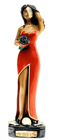 Imagem Rosa Caveira de 23 cm