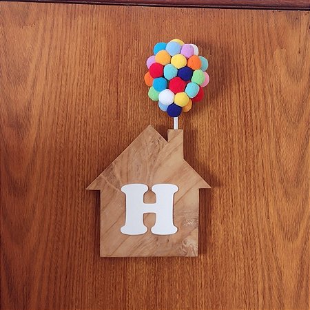 Porta Maternidade Casinha com Balão