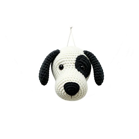 Cabeça de Cachorro em Crochê