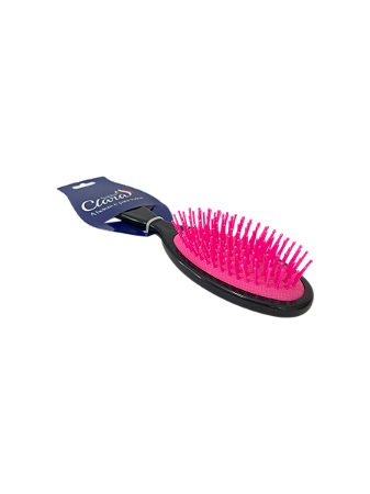 Escova oval duo color Santa Clara pink e preto