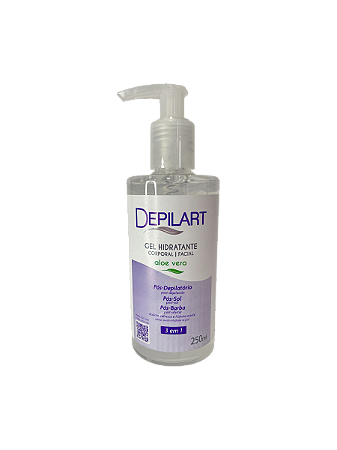 Gel Hidratante corporal / Facial Depilart Aloe Vera 3 em 1