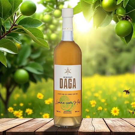Licor Fino de Limão Rosa e Mel Orgânico Daga 750ml