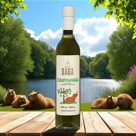 Licor Fino Caipivara® - Erva Mate e Capim Limão 500ml