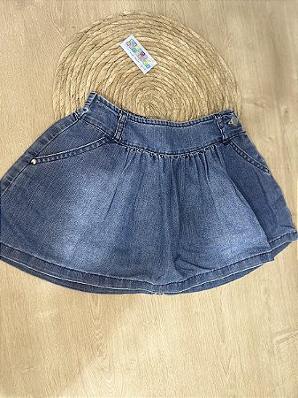 Saia balonê jeans