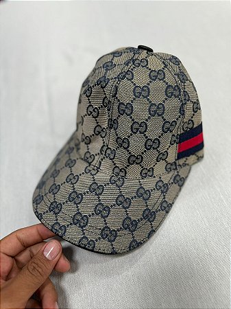 BONÉ GUCCI CINZA