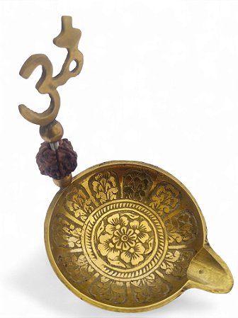 Lamparina a óleo - Om Rudraksha