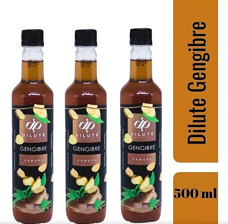 Essencia Original Gengibre Xarope Para Gin Dilute Drinks C/3