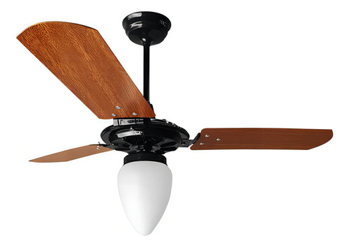 VENTILADOR DE TETO YRIS MOTOR GRANDE 150W E 180W VENTEX PRETO/MOGNO 127V