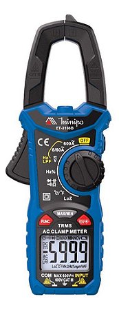 Alicate Ampermetro Digital - Cat Iii 600v - Et-3166b Minipa