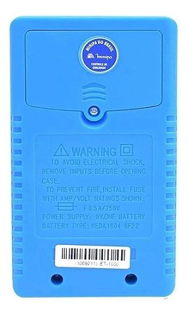 Multímetro Digital Portátil Et-1000 Profissional Minipa