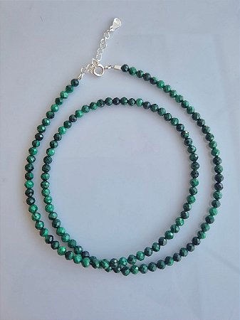 Choker pedra Malaquita