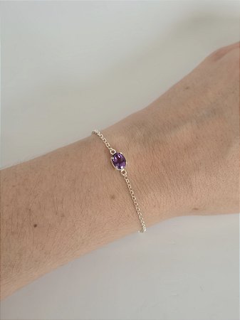 Pulseira Maragogi - Pedra Ametista