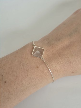 Pulseira Sauípe - Pedra Quartzo Cristal