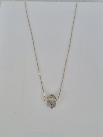 Colar Rosa - Quartzo Turmalinado