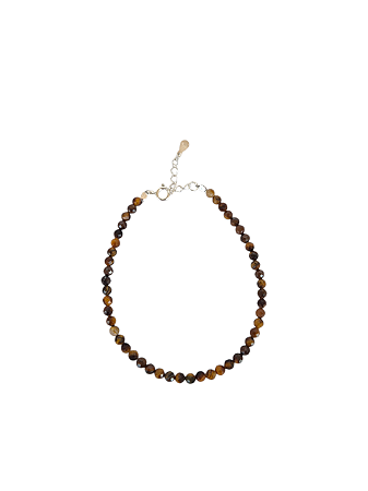 Pulseira de esferas - Pedra Olho de Tigre