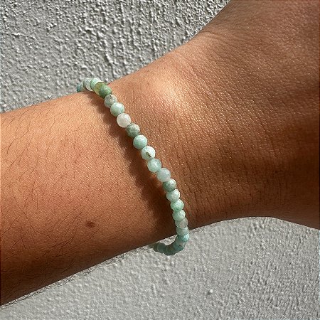 Pulseira de esferas - Amazonita