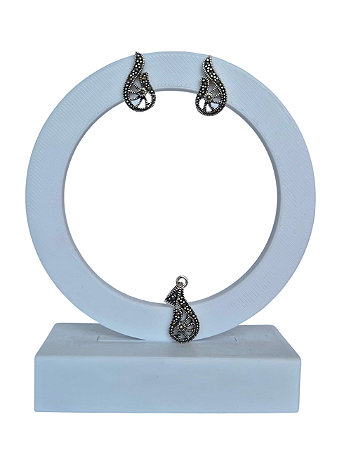 Conjunto Meia Gota Marcassita