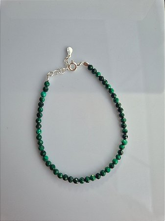 Pulseira esferas - Malaquita