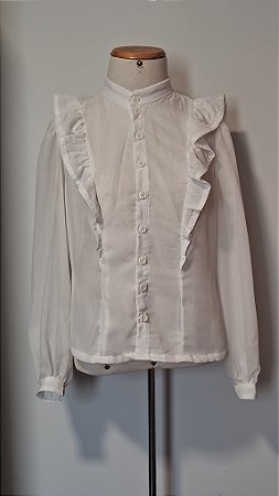 Camisa Romantic Chiffon - Sob Medida