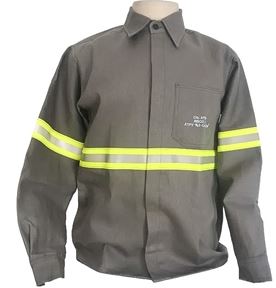 CAMISA FR ELETRECISTA, FECHAMENTO EM BOTAO COM FAIXA REFLETIVA, ANT-CHAMA NR10 RISCO 2