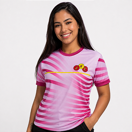Camisa Jabaquara Atlético Clube - Oficial Modelo 8 Rosa