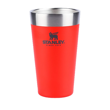 Copo Térmico Stanley S/ Tampa Vermelho 473ml