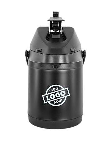 Garrafa Térmica Inox Pressurizada Preta 2,5L