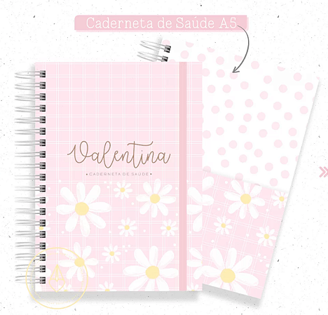 CADERNETA DE VACINA MARGARIDA ROSA