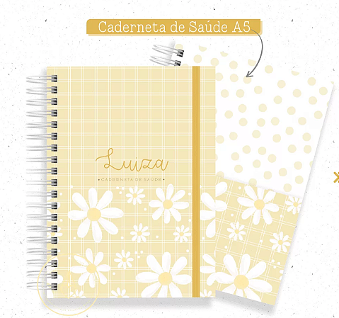 CADERNETA DE VACINA MARGARIDA AMARELA