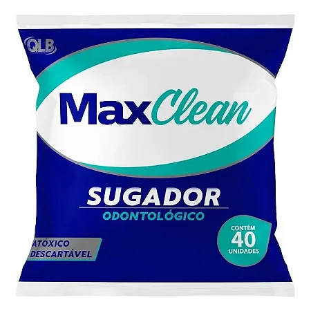 Sugador Odontológico Descartável Max Clean c/40 Un