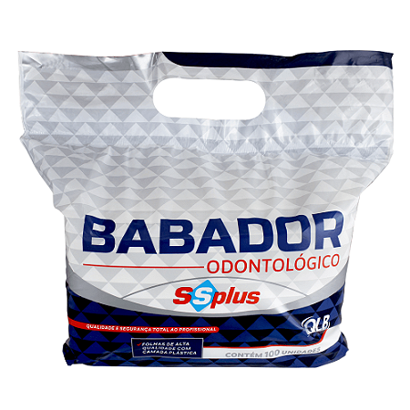 Babador Impermeável Branco - SSPlus C/100 Unidades