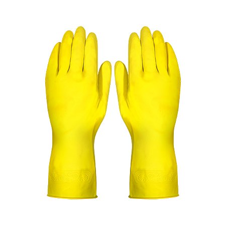 Luva de Látex Amarela Flocada LTX700 Tam.09 CA34141