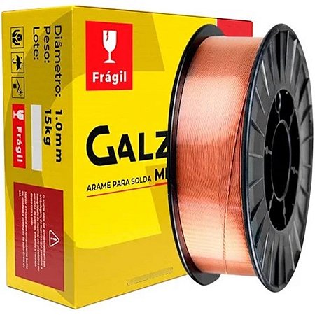 Arame Mig 1.0mm Er70s-6 15kg Heave Duty / Galzer