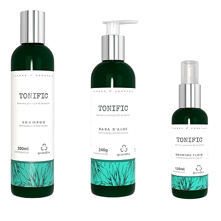 Grandha Kit Flores & Vegetais Cabelos Fortalecidos Tonific