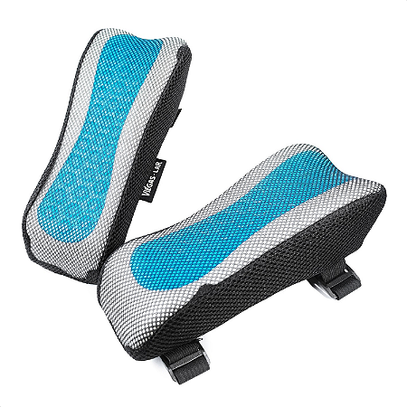 Apoio Braço Para Cadeira Escritório Gamer Antebraço Almofada Gel Ergonômica