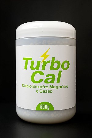 TURBO CAL 650grama - Calcário de Ação Rápida com fornecimento de Cálcio, Magnésio, Enxofre e Gesso